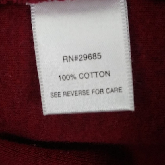 Pendleton Vintage Red Cotton Round Neckline Long Sleeve Pullover Casual Top - Picture 3 of 5